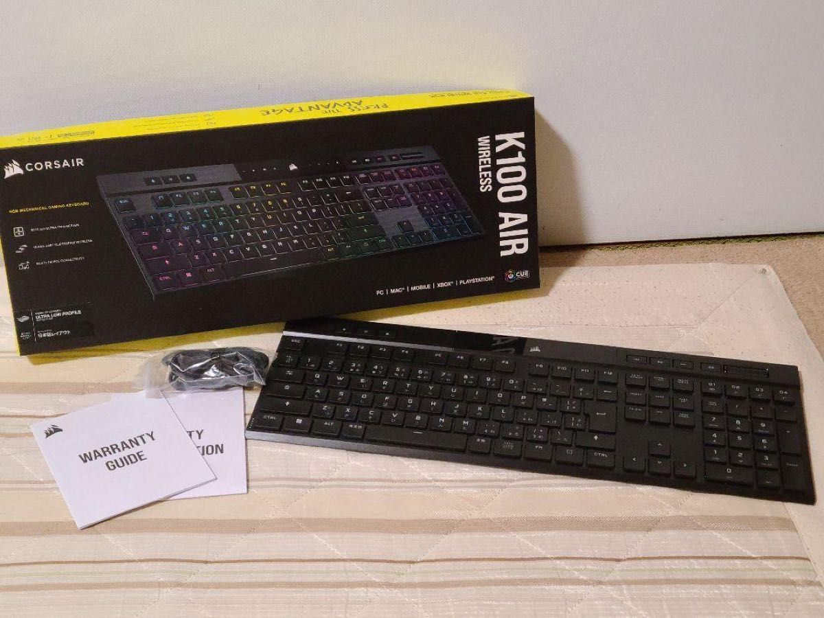 CORSAIR K100 AIR ジャンク ジャンク品】CORSAIR K100 AIR ワイヤレスキーボード(値下げ可