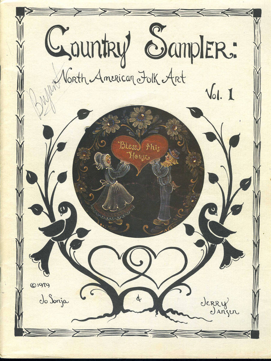 ☆トールペイント本 洋書 Country Sampler Vol.Ⅰ / Jo Sonja 1979年出版 中古本 絶版本 発送はクリックポスト_画像1