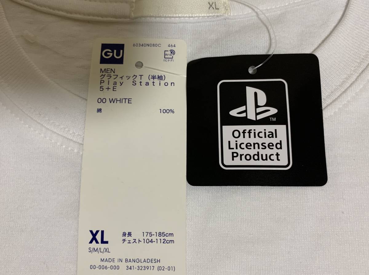 GU(ジーユー) - ＭEN グラフィックT 半袖 PlayStation 未着用・白色・XLサイズ・人気完売品・プレステ・Tシャツ・みんなのゴルフ・GOLF_画像6