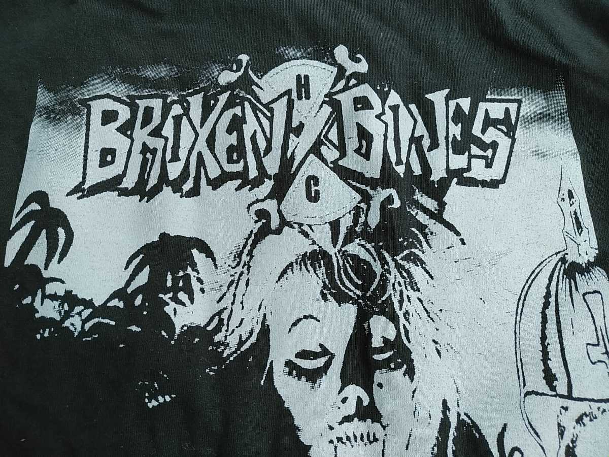 BROKEN BONES Tシャツ Stitched Up 黒M / discharge English dogs The Varukers anti cimex chaos uk disorder sacrilege Rough Justice_画像2