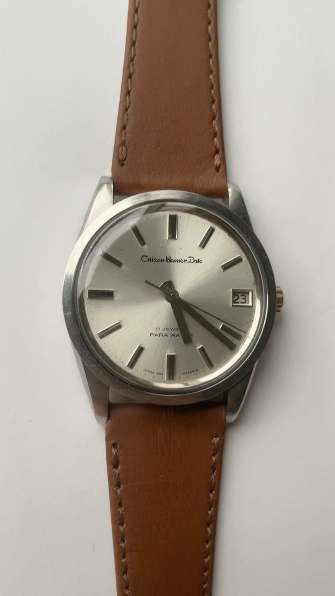 稼働品 CITIZEN Homer Date 17石 手巻き 腕時計