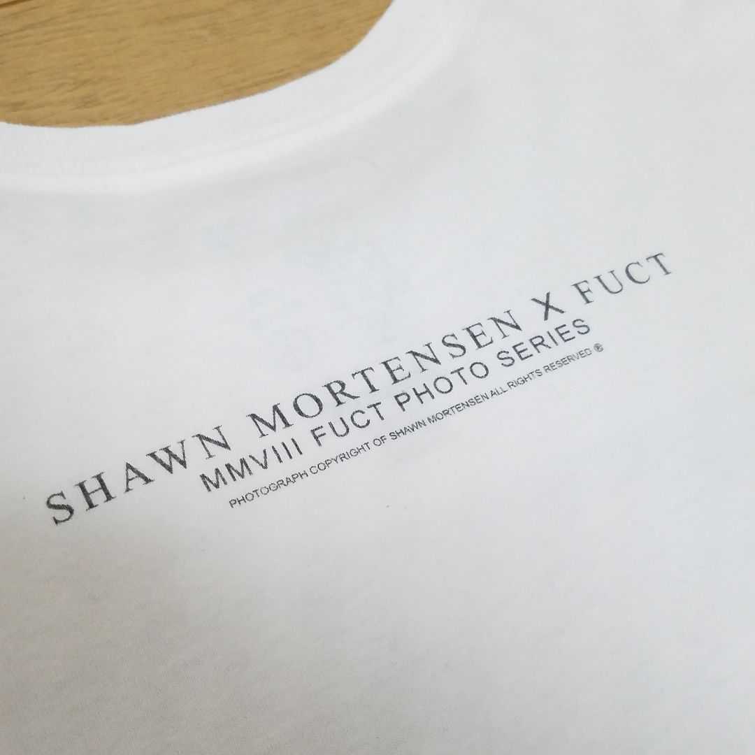 FUCT×Shawn Mortensen Tシャツ 白 M ケイトモス USA ファクト ショーンモーテンセン Tee Supreme  バンクシー好きな方　価格相談は質問欄へ