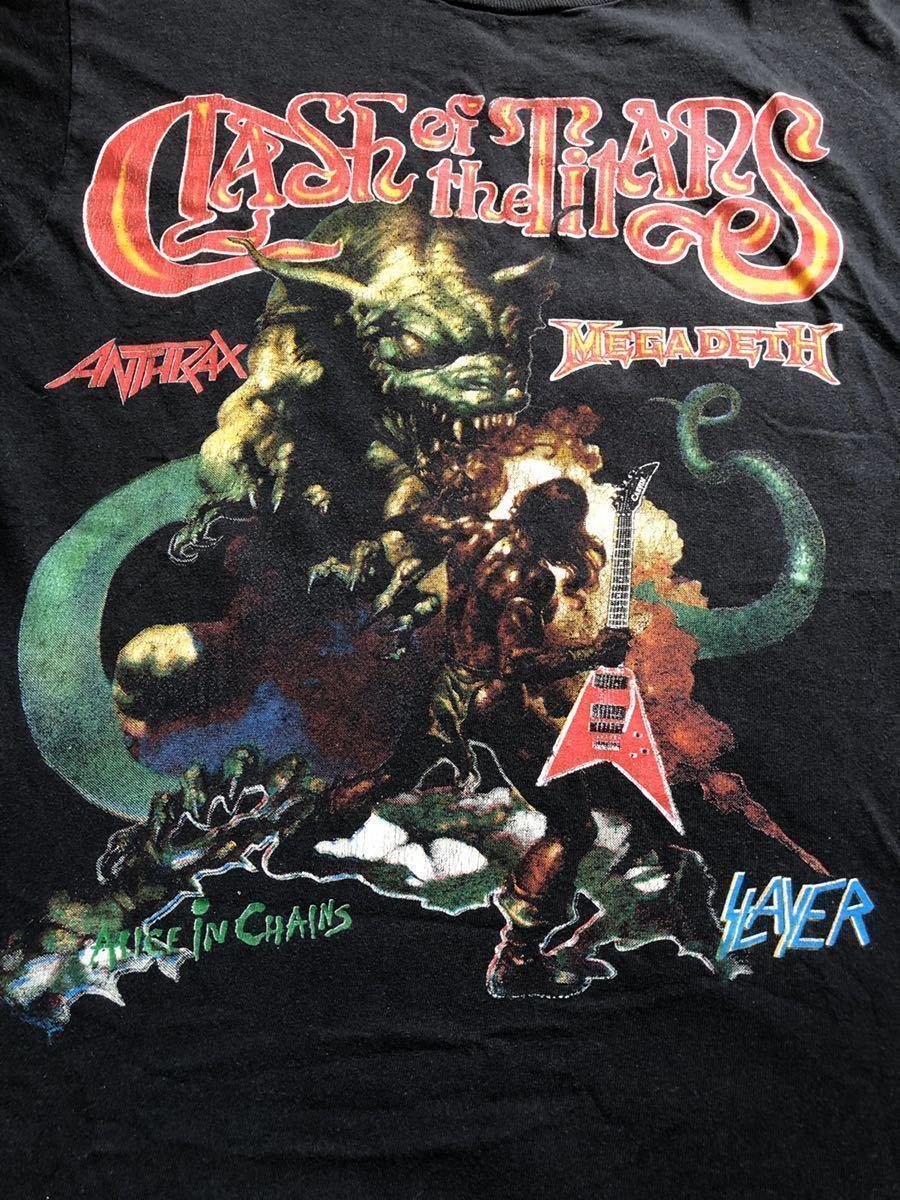 【今日の超目玉】 Vallejo Boris Titans the of Clash ヴィンテージ tendency suicidal testament Chains in Alice Megadeth Anthrax Slayer バンドＴ Tシャツ
