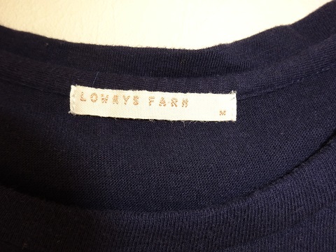 LOWRYS FARM　ローリーズファーム　半袖　Tシャツ　カットソー　綿100%　サイズM 　レディース　英字プリント　ネイビー_画像5