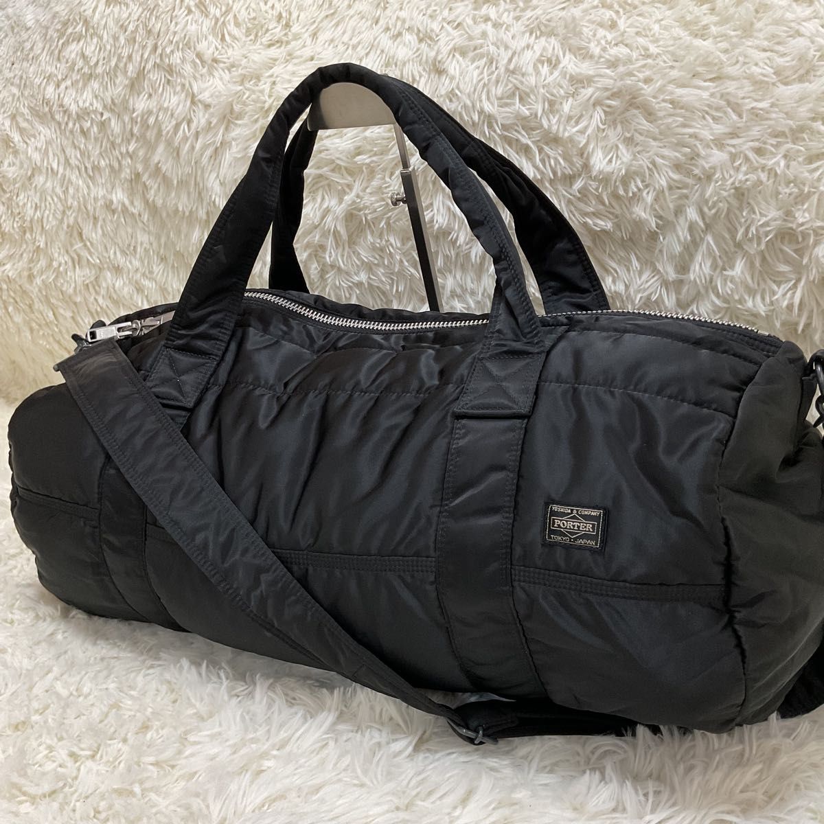 美品♪PORTER ポーター タンカー ボストンバッグ 2way 黒 大容量 美品 PORTER ポーター タンカー ボストンバッグ 2way 黒 大容量