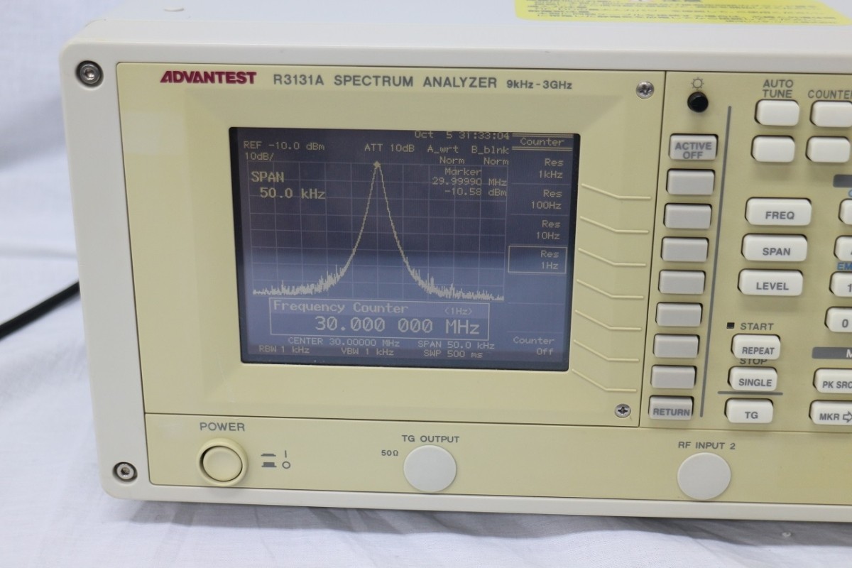 ADVANTEST R3131A 美品 3GHz スペクトラムアナライザー