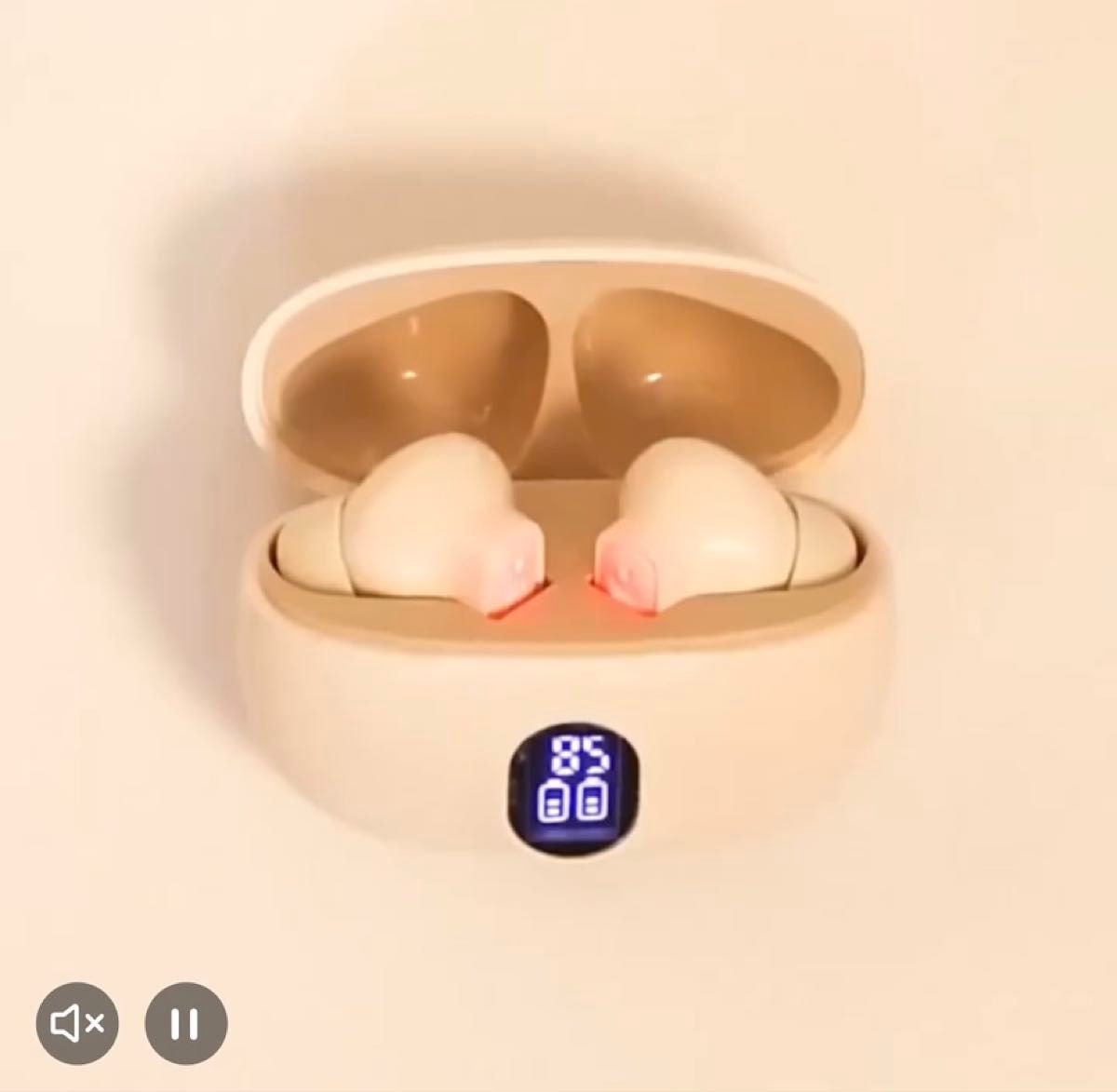 TWS ワイヤレスイヤホン 防水 Bluetooth LED ディスプレイ充電ケース