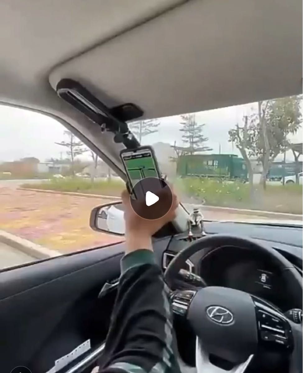 車載スマホホルダー 携帯ホルダー スマホスタンド 携帯スタンド サンバイザー