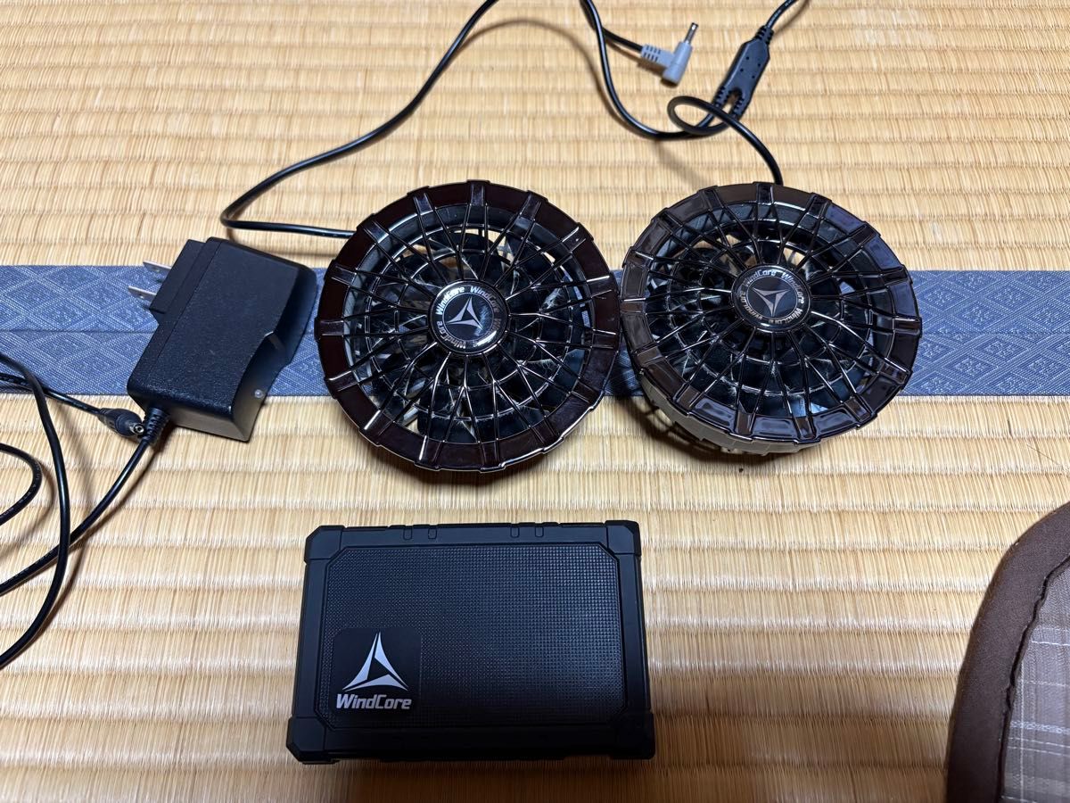 【新品】ウインドコア(WINDCORE) バッテリーセット 最新バージョン ワークマン 空調服ファンバッテリーセット WindCore ウィンド