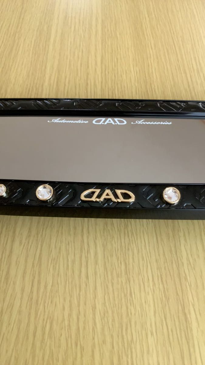 超おすすめ品 ギャルソンDAD車用ルームミラー(ほぼ未使用品)ブラック