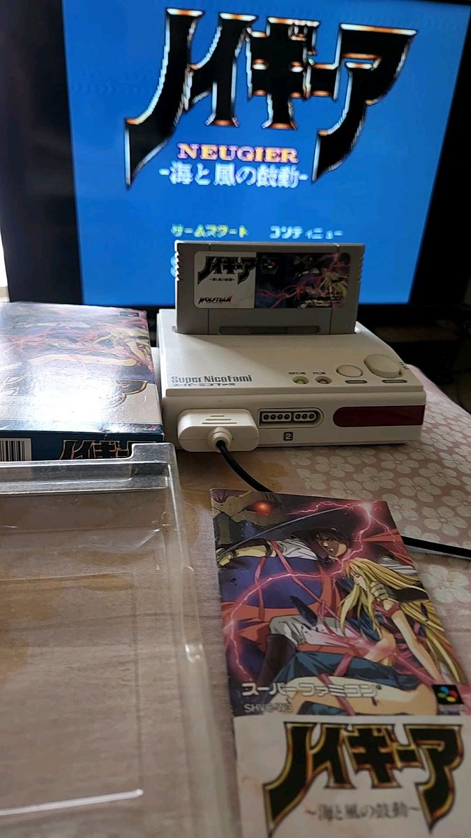 スーパーファミコン (SFC) ノイギーア (ソフト単品) 箱 取説付