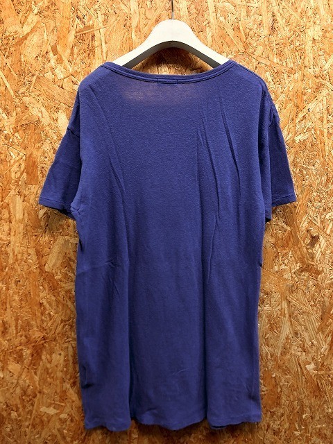 Inpaichthys kerri Inpaichthys Kerri M size men's T-shirt britain character print [ COLLEAGE KERII ] short sleeves round neck cotton 100% blue purple 