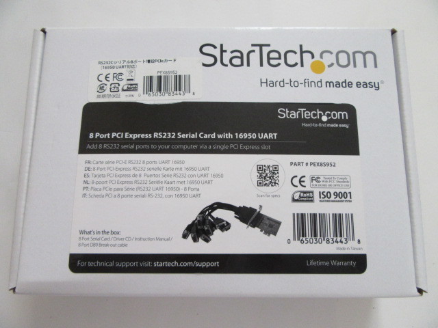 * new goods *StarTech*PCIe connection RS-232C 8 port extension I/F card *PEX8S952