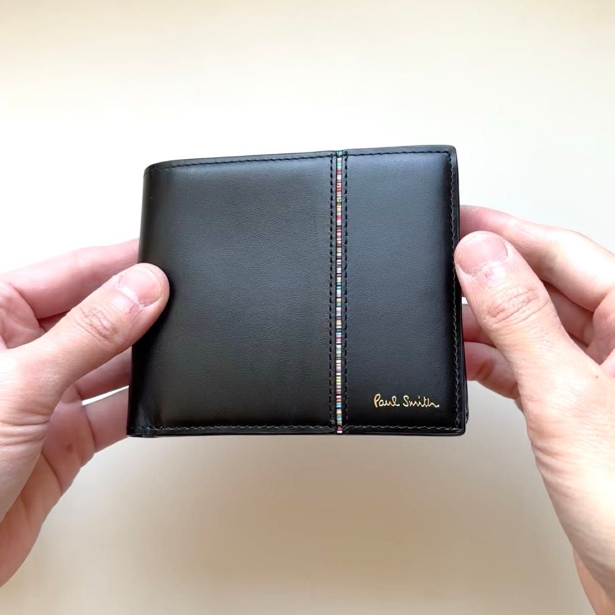 ポールスミス Paul Smith 二つ折り財布 シグネチャーストライプ