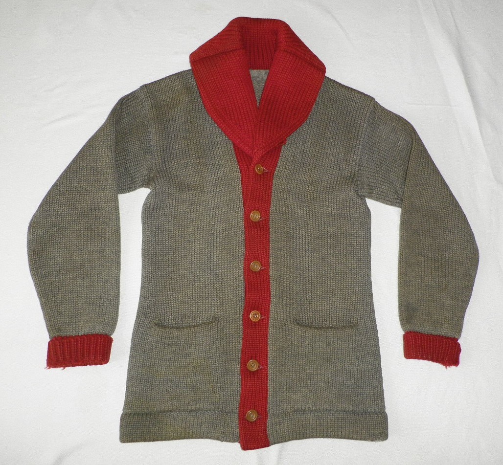 * 30s Vintage shawl color cardigan ( inspection ) 20s 40s 50s