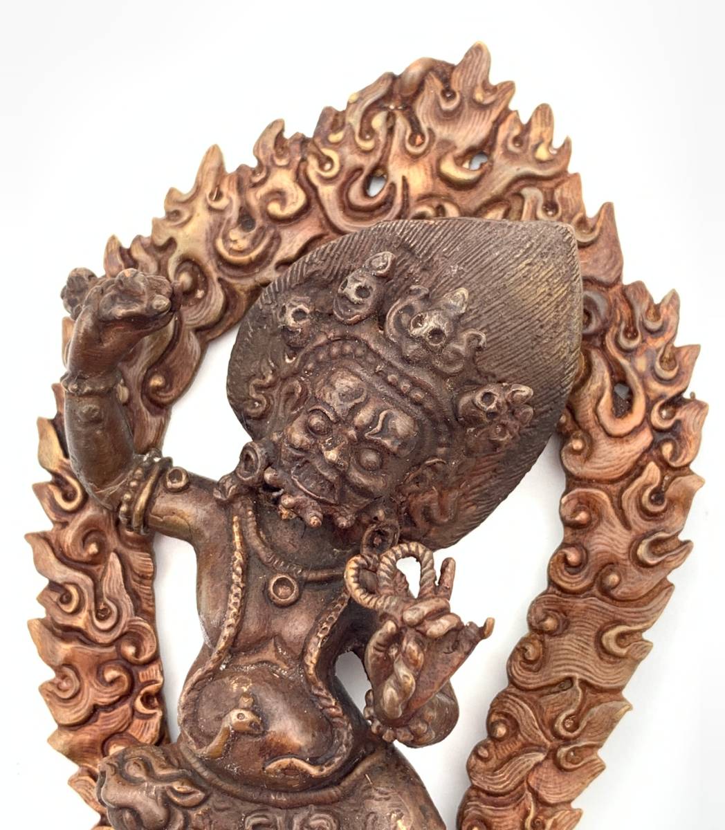 ◆ヴァジュラ・パーニ（金剛手）像◆仏教 チベット ◆アンティーク風-AZ_画像4