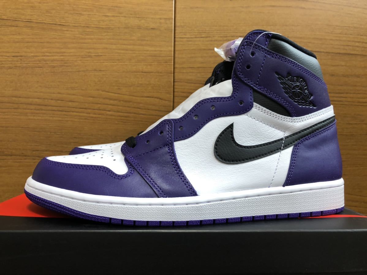 29cm US11【新品未使用・国内黒タグ付】NIKE AIR JORDAN 1 RETRO HIGH OG COURT PURPLE ナイキ エア ジョーダン コートパープル 紫