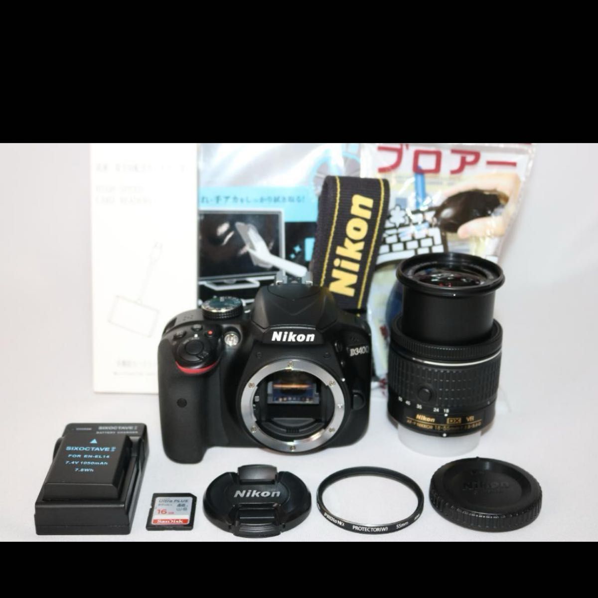 Bluetoothスマホ転送❤️Nikon D3400⭐レンズキット 手ぶれ補正 Nikon D3400 初心者セット 美品 Bluetooth転送OK ニコン レンズ