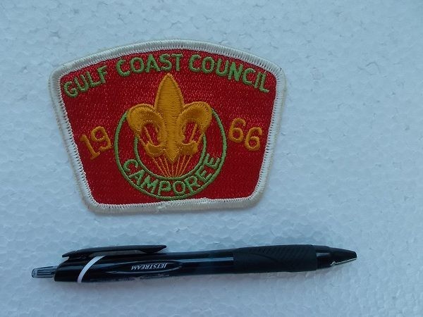 1966年 ガルフコースト キャンポリー GULF COAST COUNCIL ボーイスカウト刺繍 ワッペン/フロリダ アメリカ ビンテージ v74_画像6