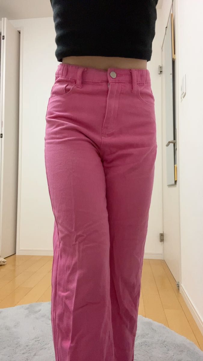 SHEINピンクパンツ 160cm