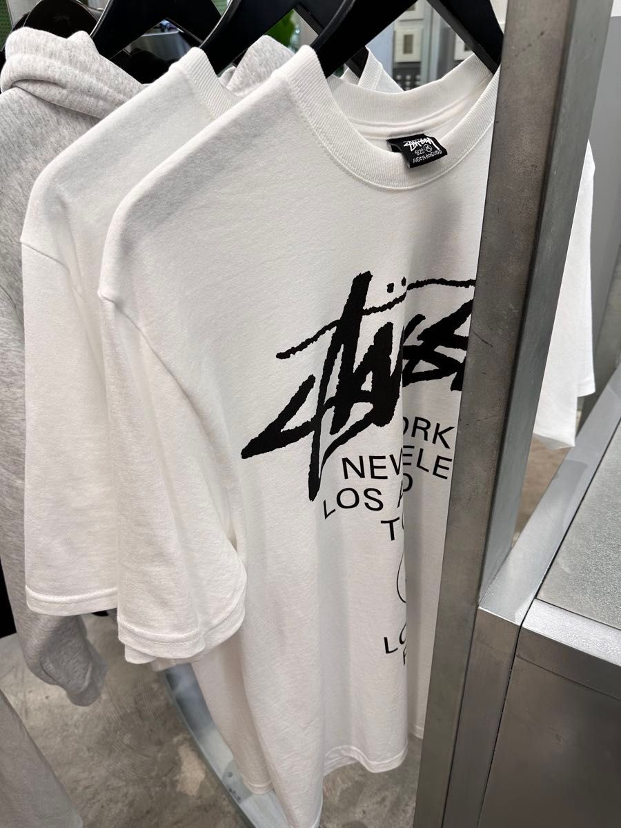 早期完売★Stussy★WORKER TEE 人気半袖 Tシャツ(WHITE/追跡O) Stussy World Tour Tee (25SS) White|Yahoo!フリマ(旧PayPay