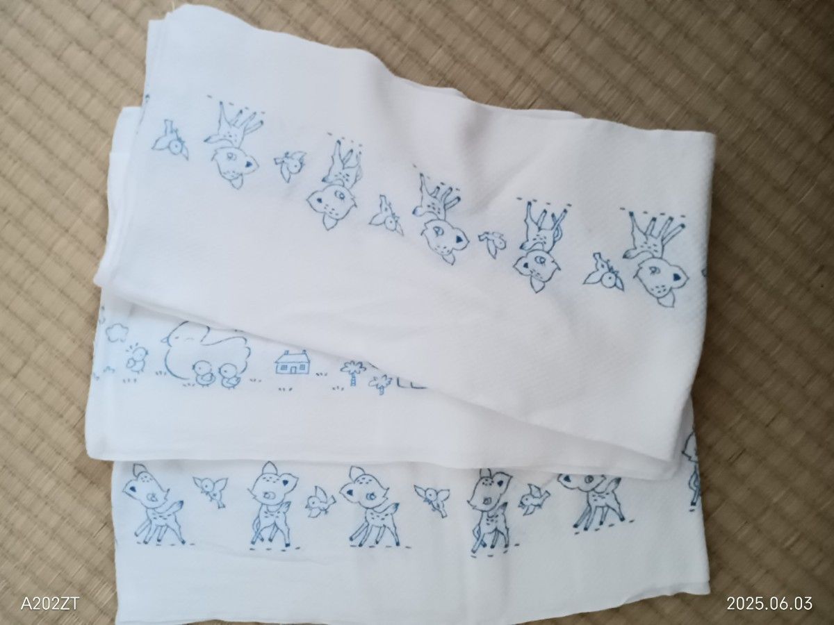 布おむつ　昭和　レトロ　綿100% 布おむつ おしめ 昭和レトロ 古布 レトロ 布オムツ 綿100 ドビー