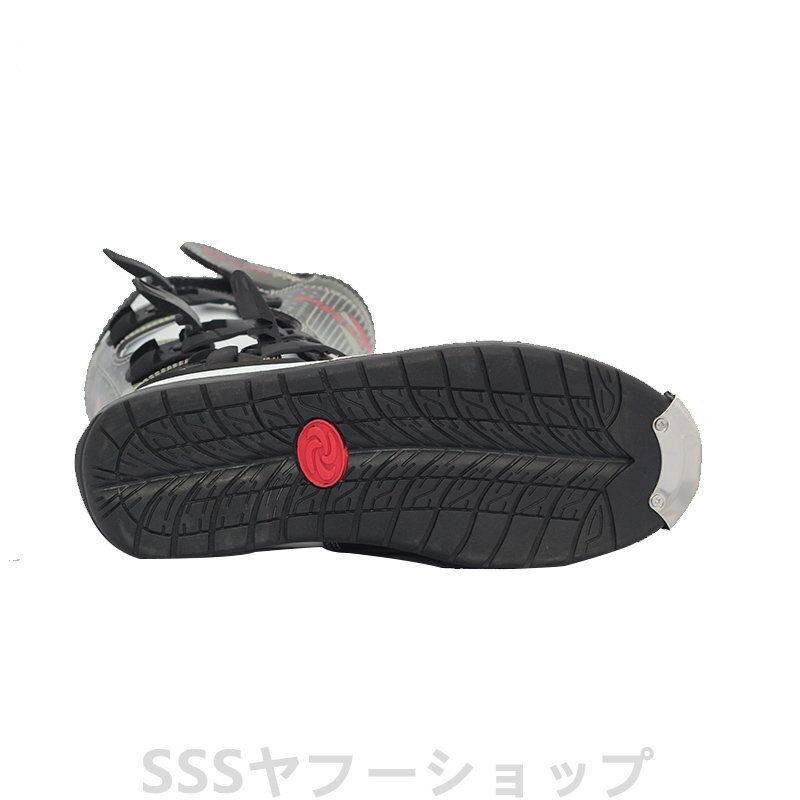 新入荷ツーリングブーツ メンズ オフロード レーシングブーツ プロテクター バイク靴ライディングシューズ モトクロス 赤43[サイズ 選択可]