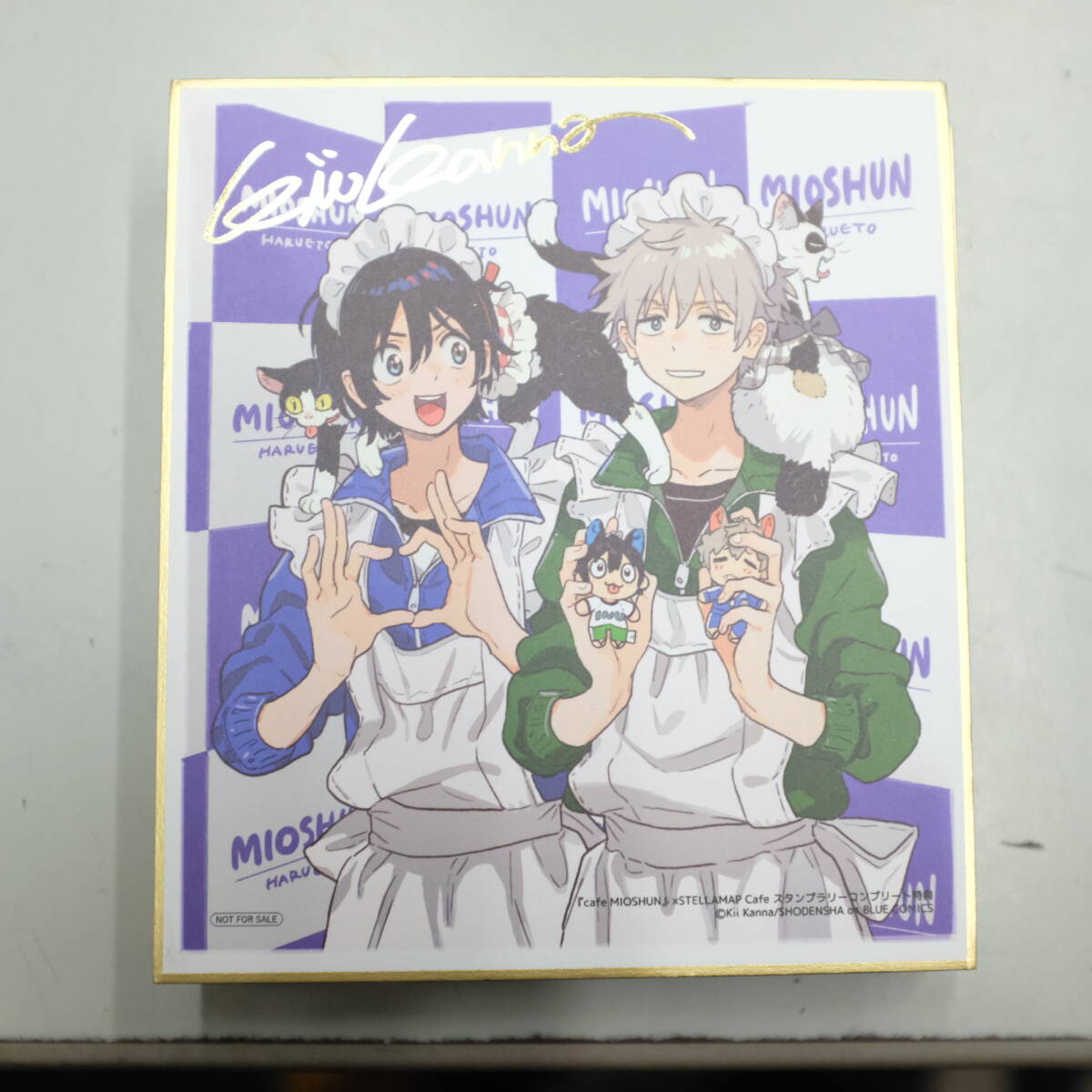 早割 リフト券 春風のエトランゼ 箔押し サイン入り ミニ色紙 18枚(コミック 紙製品