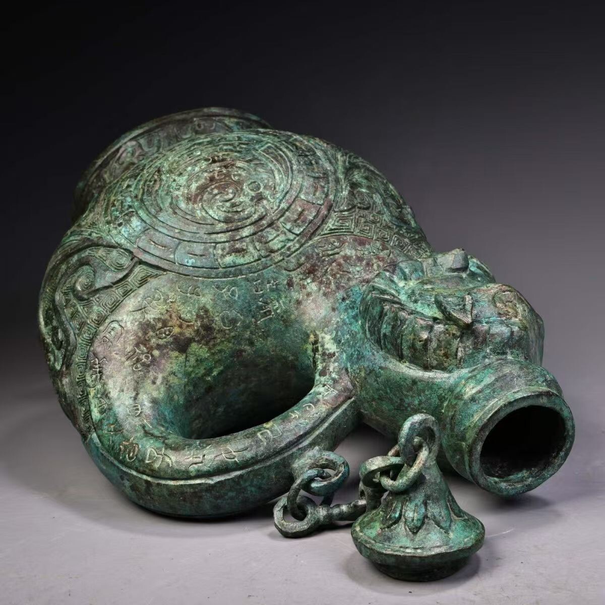 中国 影青 神獣摘 執壷 水注 輪花鉢 2点まとめて 時代箱付 M