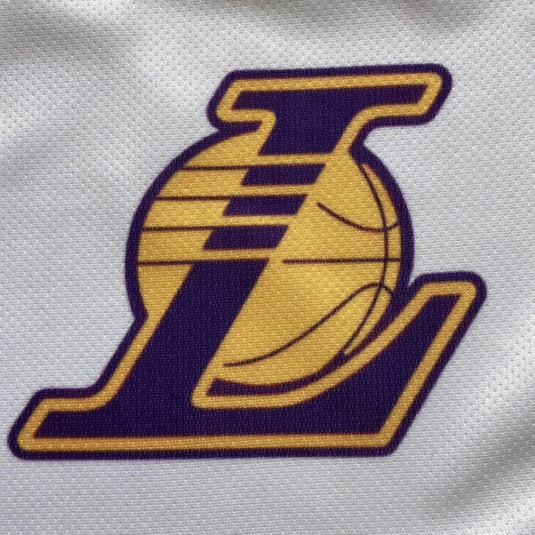 ★未使用品 NBA レブロン・ジェームズ LAKERS ロサンゼルス・レイカーズ バスパン ショーツ ユニフォーム バスケ ジャージ ハーフパンツ L