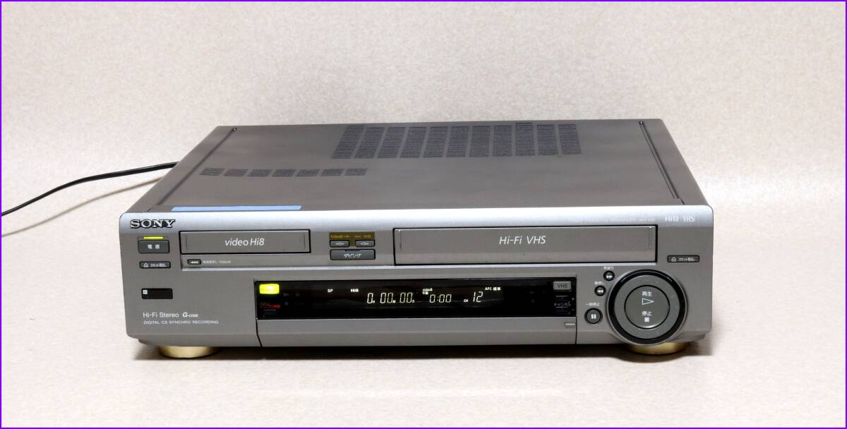 SONY Hi8/VHS Wデッキ 【 WV-H5 】 CD版説保証付完動(dòng)品