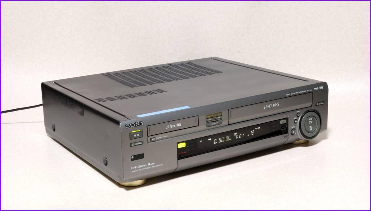 SONY Hi8/VHS Wデッキ 【 WV-H5 】 CD版説保証付完動(dòng)品