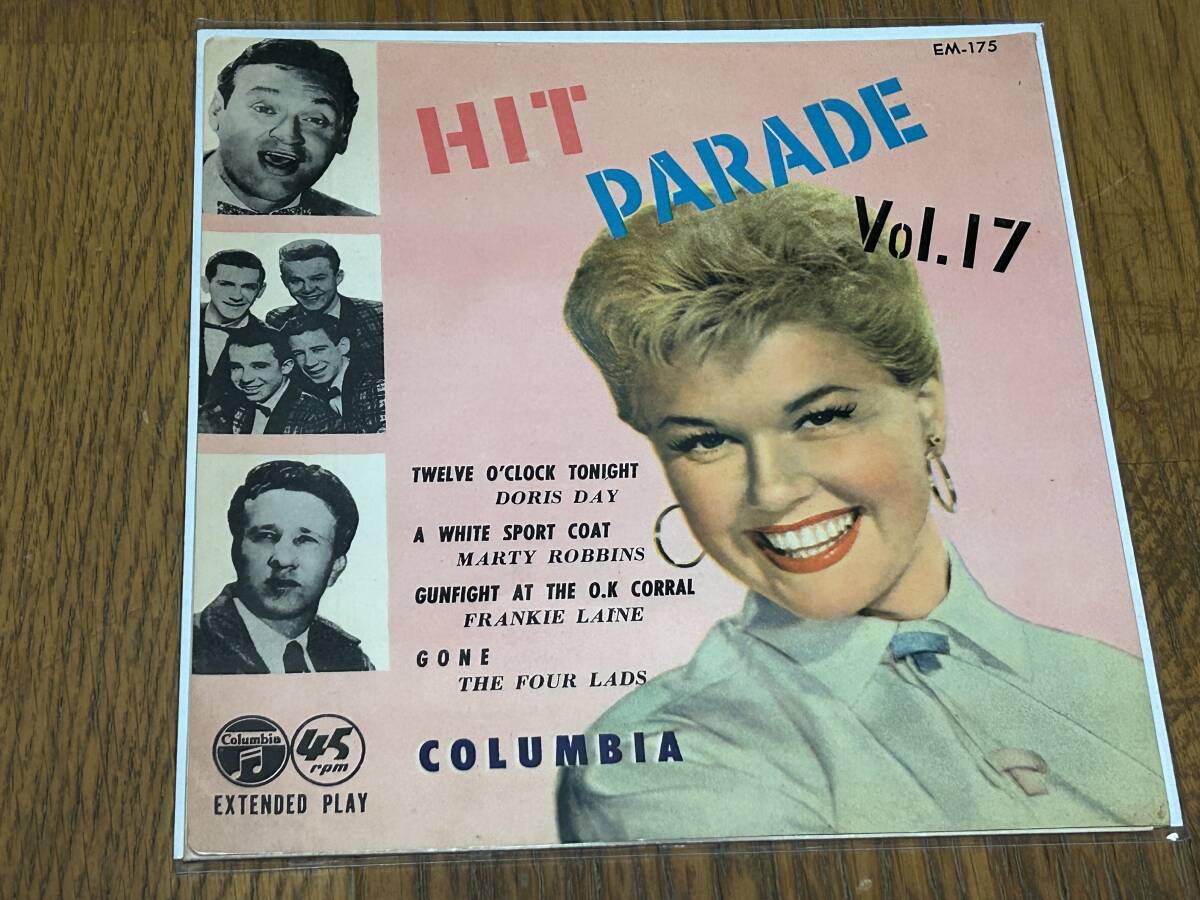 ★即決落札★ドリスデイ/マーティロビンス/フランキーレイン/フォアラッズ「ヒット?パレード第17集」1957年/コンパクト盤(４曲)定価\700反