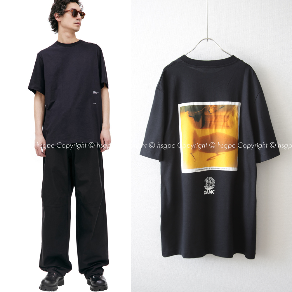 OAMC STILLER シルクパッチ Tシャツ カットソー オーバーサイズ 定価5 2万】新品 OAMC STILLER シルクパッチ オーバーサイズ T
