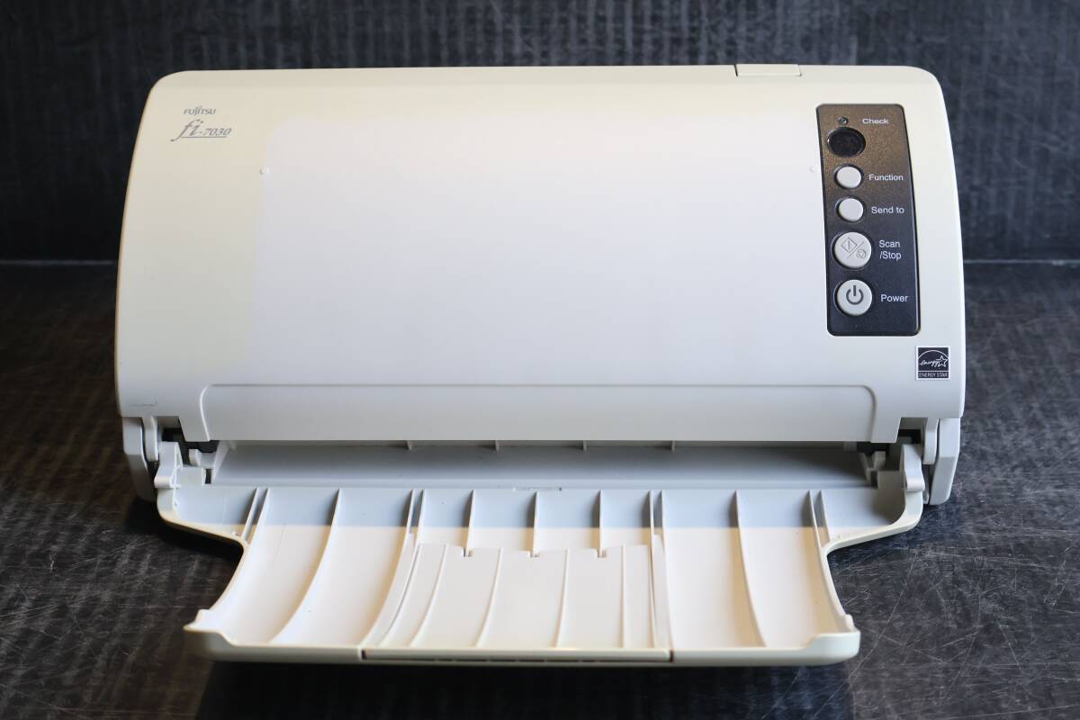 G6056　 Y 【動作確認(rèn)済】☆富士通／Fujitsu☆fi-7030☆A(yù)4 ADF イメージ カラースキャナ☆2019年制【アダプター付き】