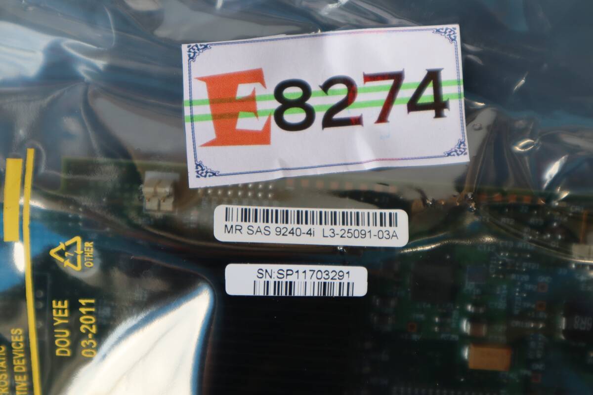 E8274 Y 【新品?未開封】L3-25091-03A LSI LOGIC SAS 9240-4I 4 PORT SATA/SAS 6Gb/s SAS SATA RAID CONTROLLER