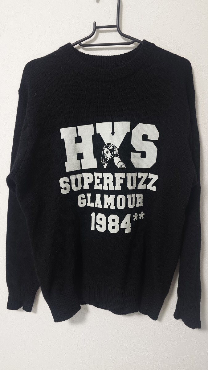 hysteric glamor 黒ニット M ヒステリックグラマー HYSTERIC GLAMOUR ニット セーター 黒