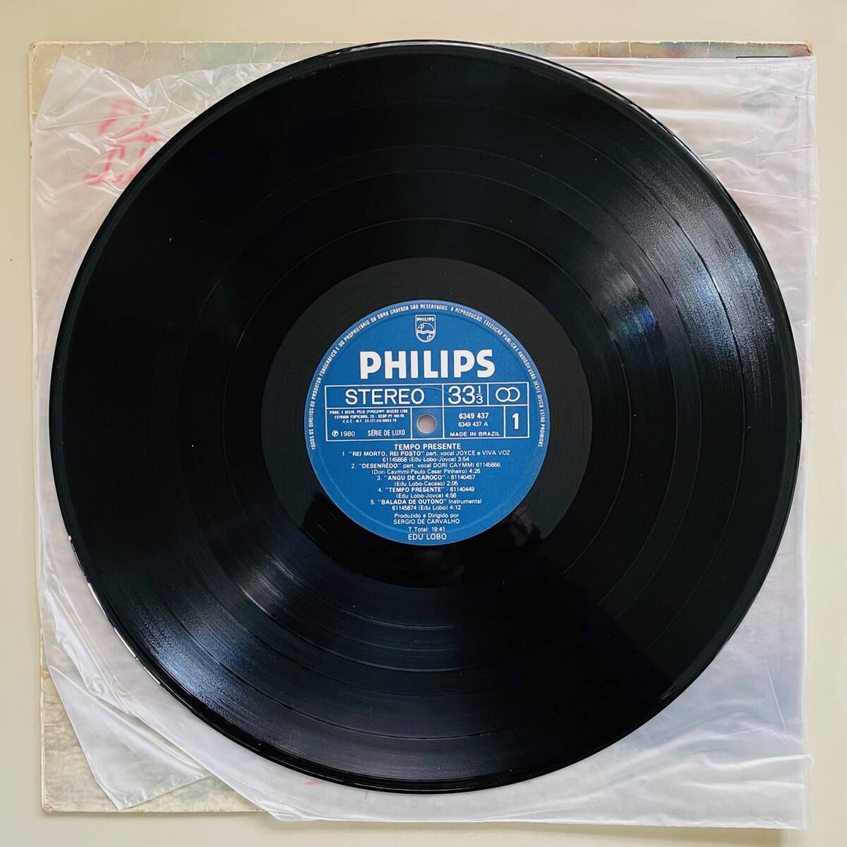 即決 Edu Lobo / Tempo Presente ブラジル 1980 オリジナル盤 アナログ LP Joyce参加の名盤 Latin, MPB, Bossa Nova, ムジカ・ロコムンド_画像3