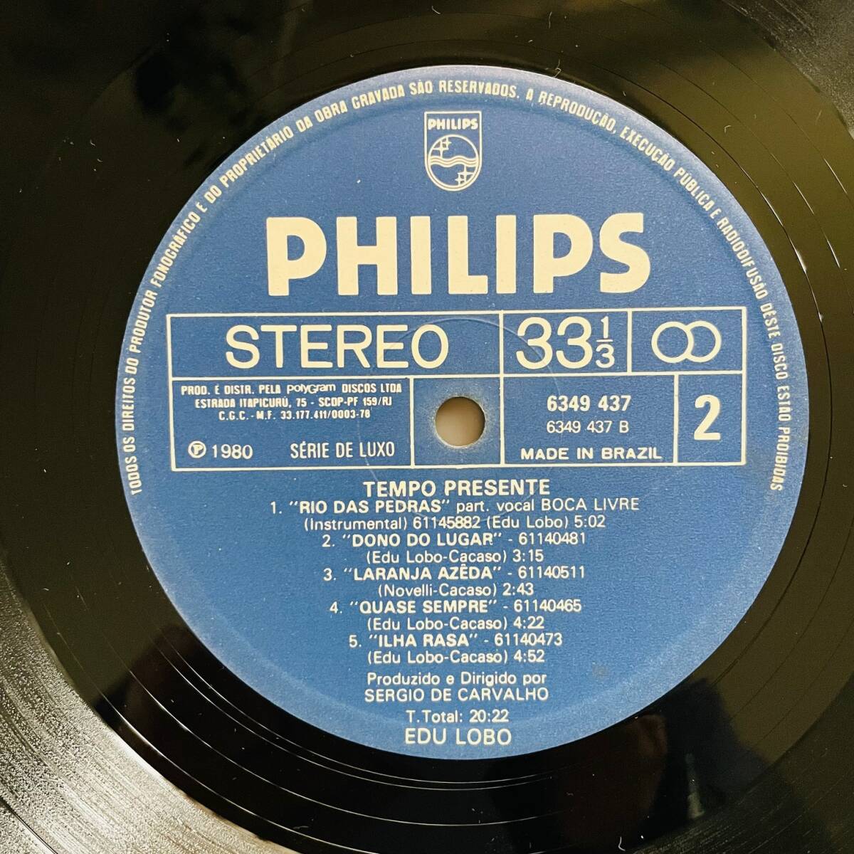 即決 Edu Lobo / Tempo Presente ブラジル 1980 オリジナル盤 アナログ LP Joyce参加の名盤 Latin, MPB, Bossa Nova, ムジカ・ロコムンド_画像5