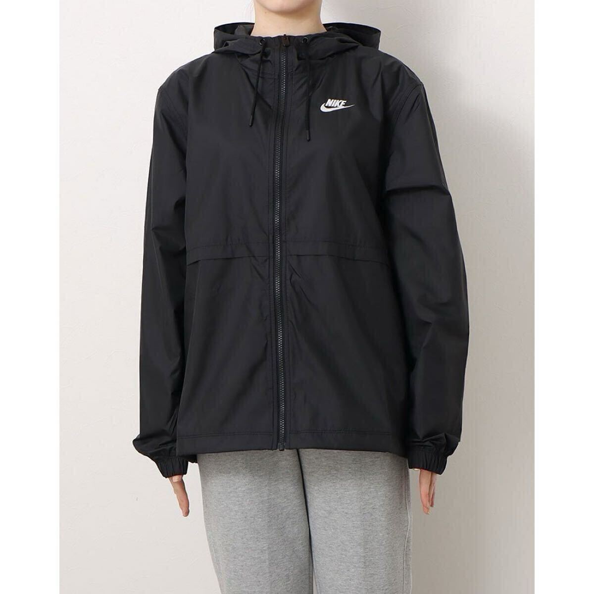 新品 定価8030円　Lサイズ　ナイキ　NIKE NSW エッセンシャル RPL ウィメンズ　ウーブン フーディ ジャケット 黒