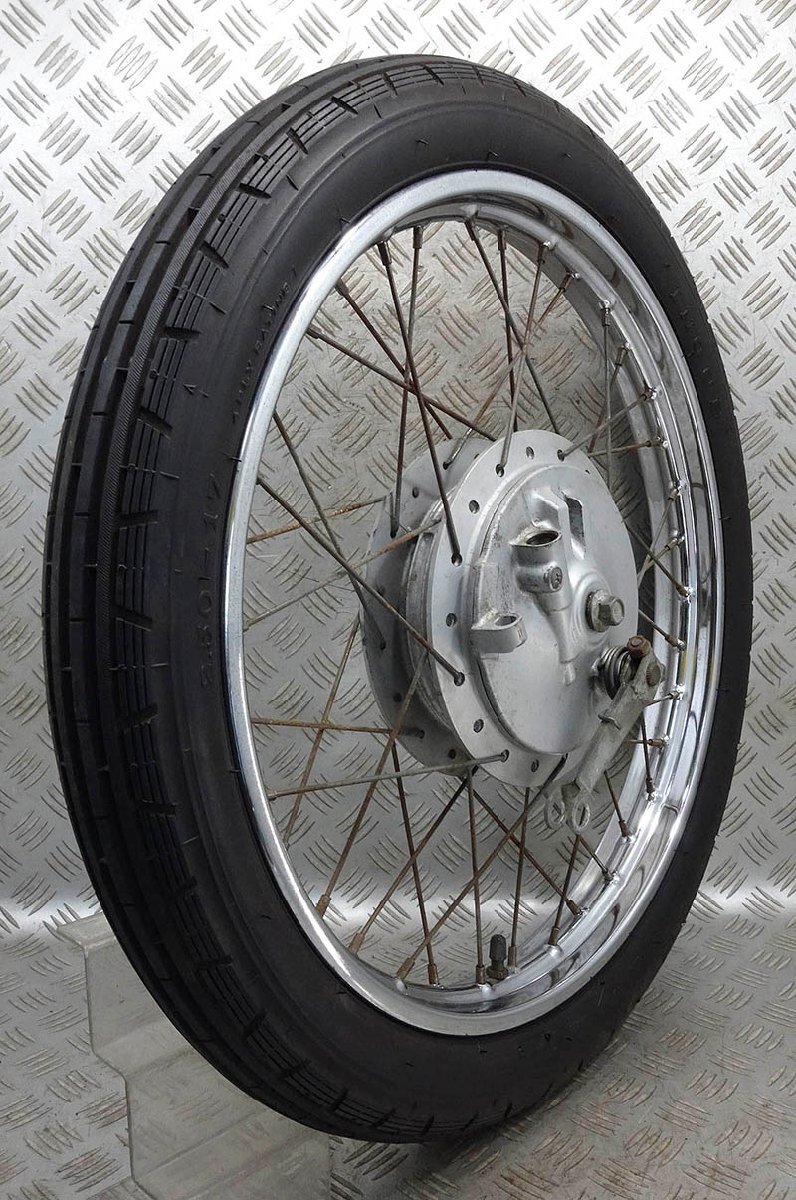 スーパーカブ90 カスタム セル付 HA02 フロントホイール ビッグドラム デカドラム k11-03s14 J17×1.40 角目