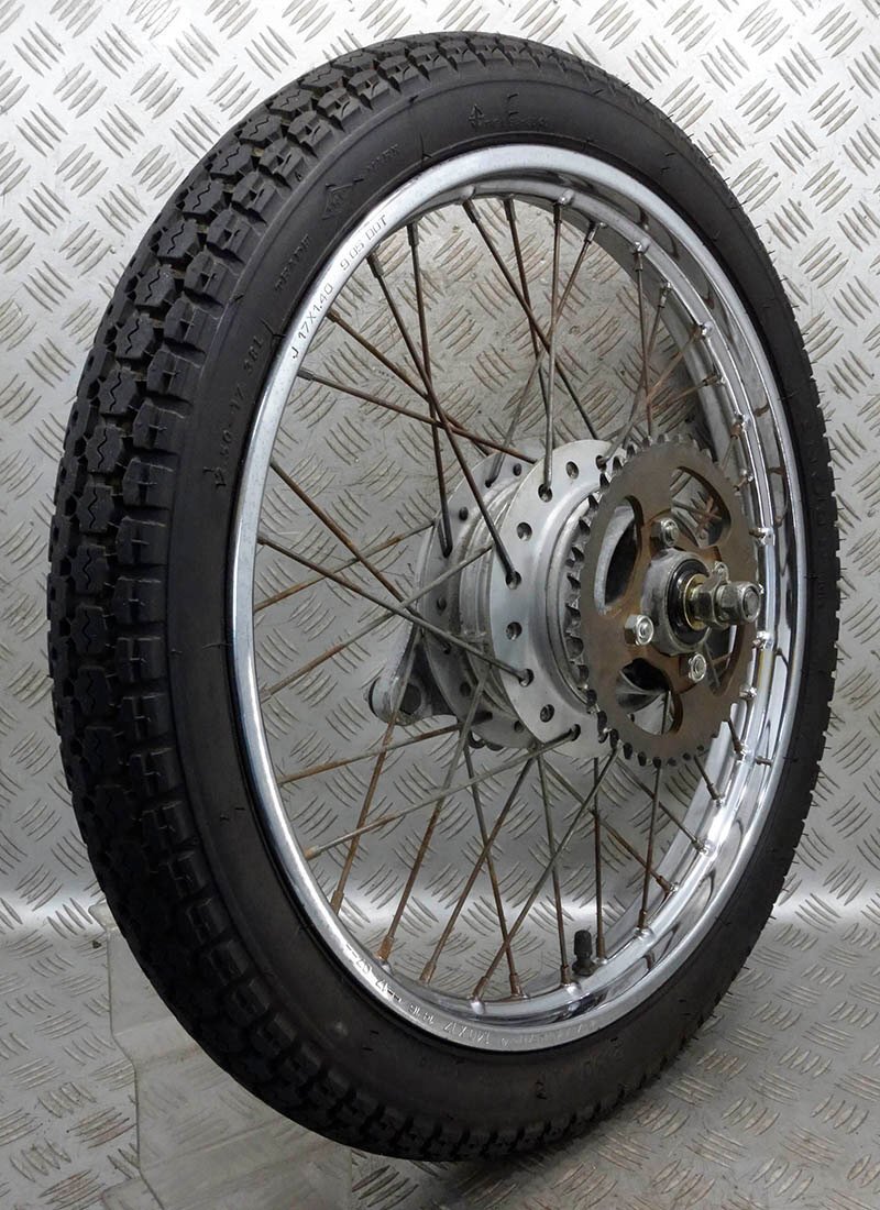 スーパーカブ90 カスタム セル付 HA02 リアホイール k11-04s14 J17×1.40 角目