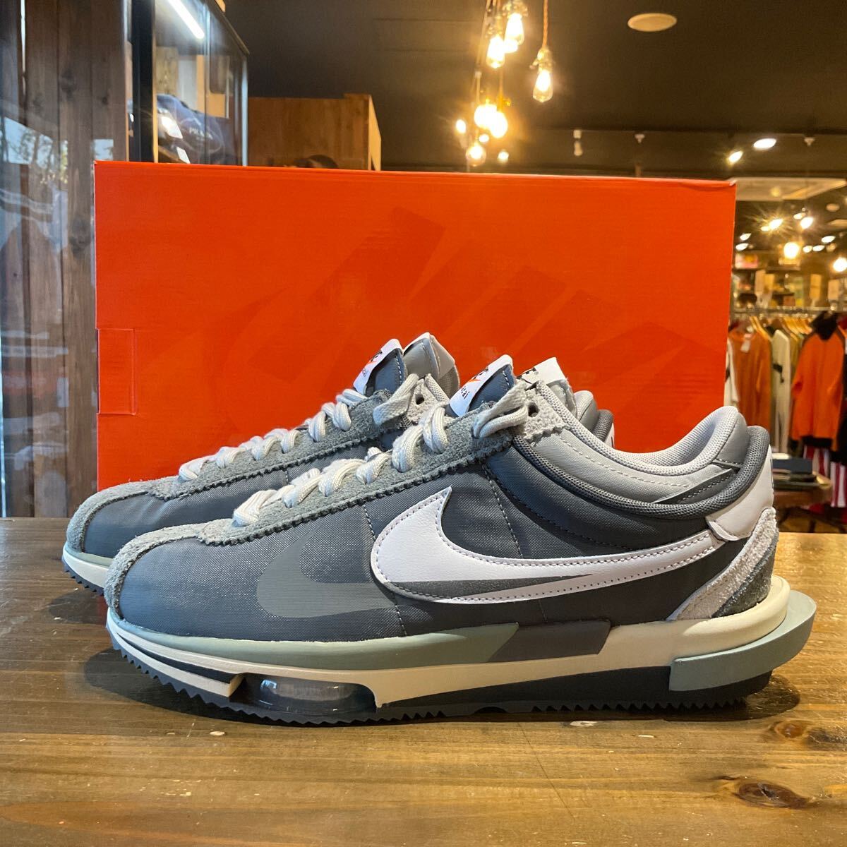 NIKE ZOOM CORTEZ SP sacai ナイキ サカイ ズームコルテッツ グレー DQ0581-001 Size 27.5cm 未使用品 黒タグ