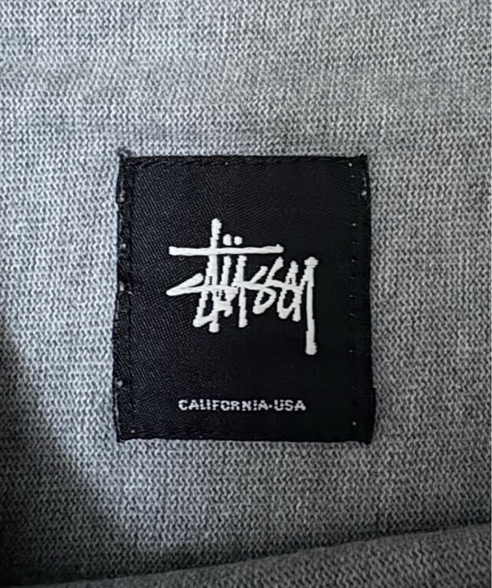 【00s?レア】Stussy x Champion Reverse Weave S/S Tee ステューシー リバースウィーブ 半袖 スウェット Tシャツ 20周年 M グレー