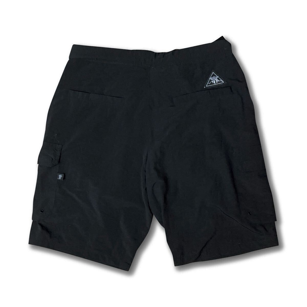【00s】Stussy Outdoor Nylon Shorts black ステューシー ナイロン ショートパンツ ショーツ ハーフパンツ カーゴ ヴィンテージ 36 黒