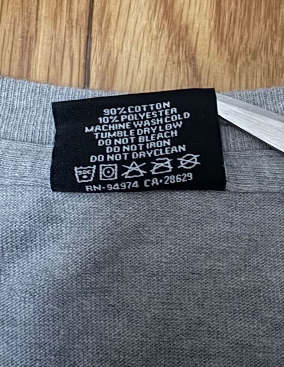 【定番】Stussy World Tour L/S Tee M ステューシー 半袖 グレー クルーネック カットソー ワールドツアー ロンT