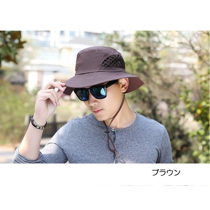 帽子 メンズ 2WAY サファリ UVカット 旅行 春夏 ギフト 新春セール 新作 プレゼント 2025 サマーセール 人気(キャメル)