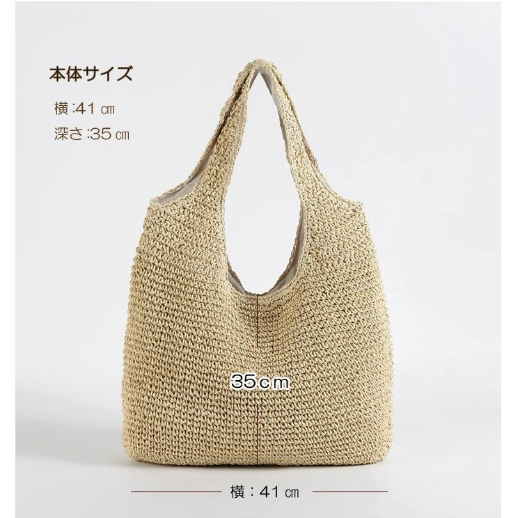 レディース トートバッグ かごバッグ ハンドバッグ 新春セール 新作 プレゼント 2025 サマーセール 軽い (アイボリー)