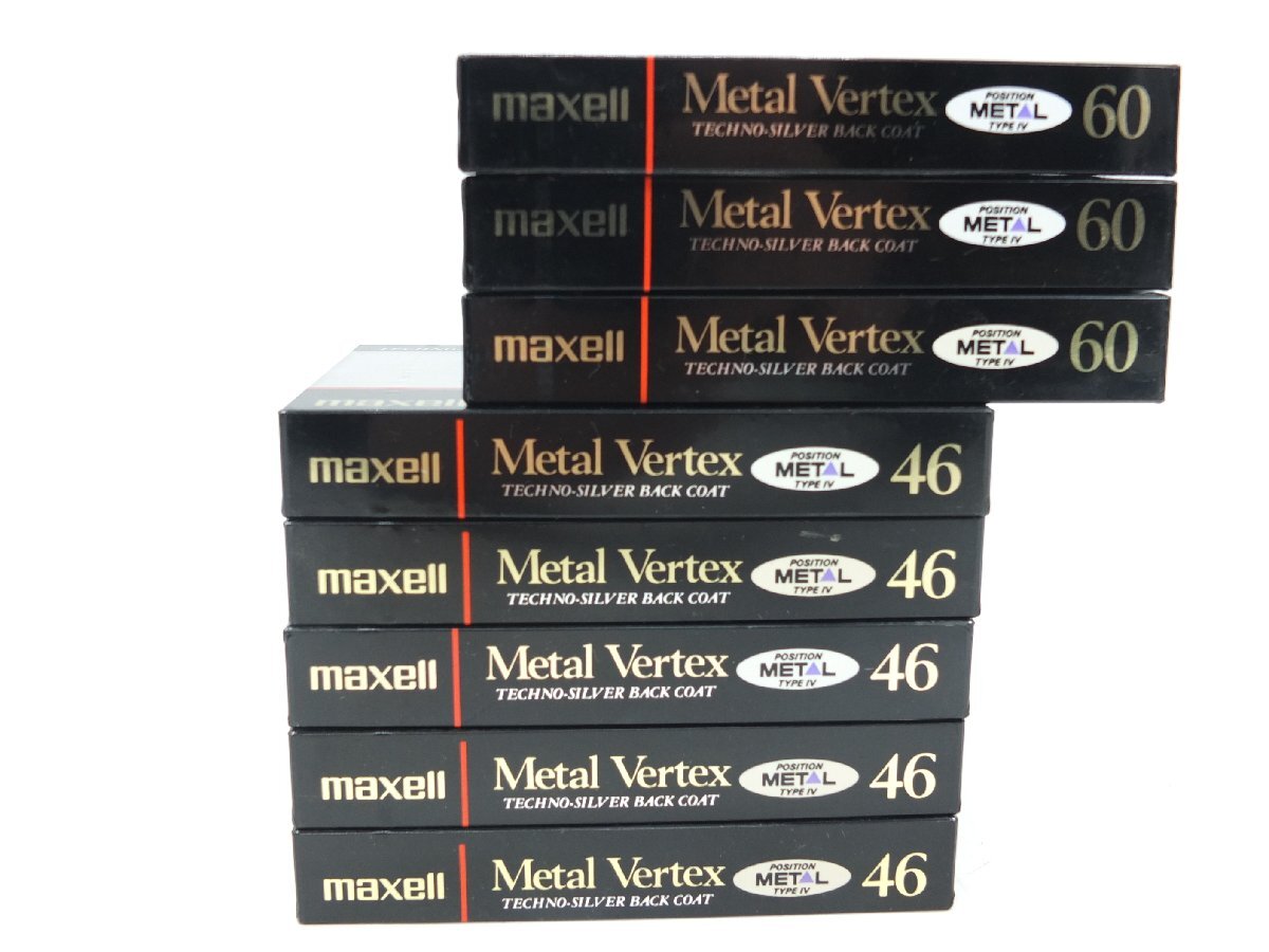 【z32019】新品?未開封品 SONY DUAD 90 Maxell Metax Vertex 60 Maxell Metax Vertex 46 カセットテープ 17本 まとめ 格安スタート