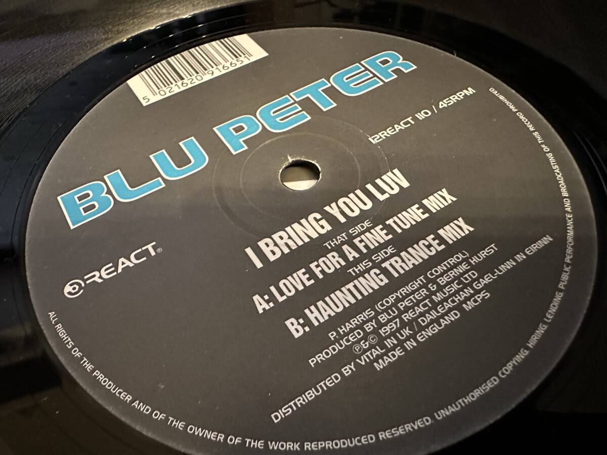 12”★Blu Peter / I Bring You Luv / トランス / プログレッシブ・ハウス!_画像1